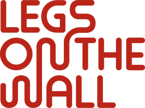 LegsOnTheWalllogo legs on the wall deep red logo